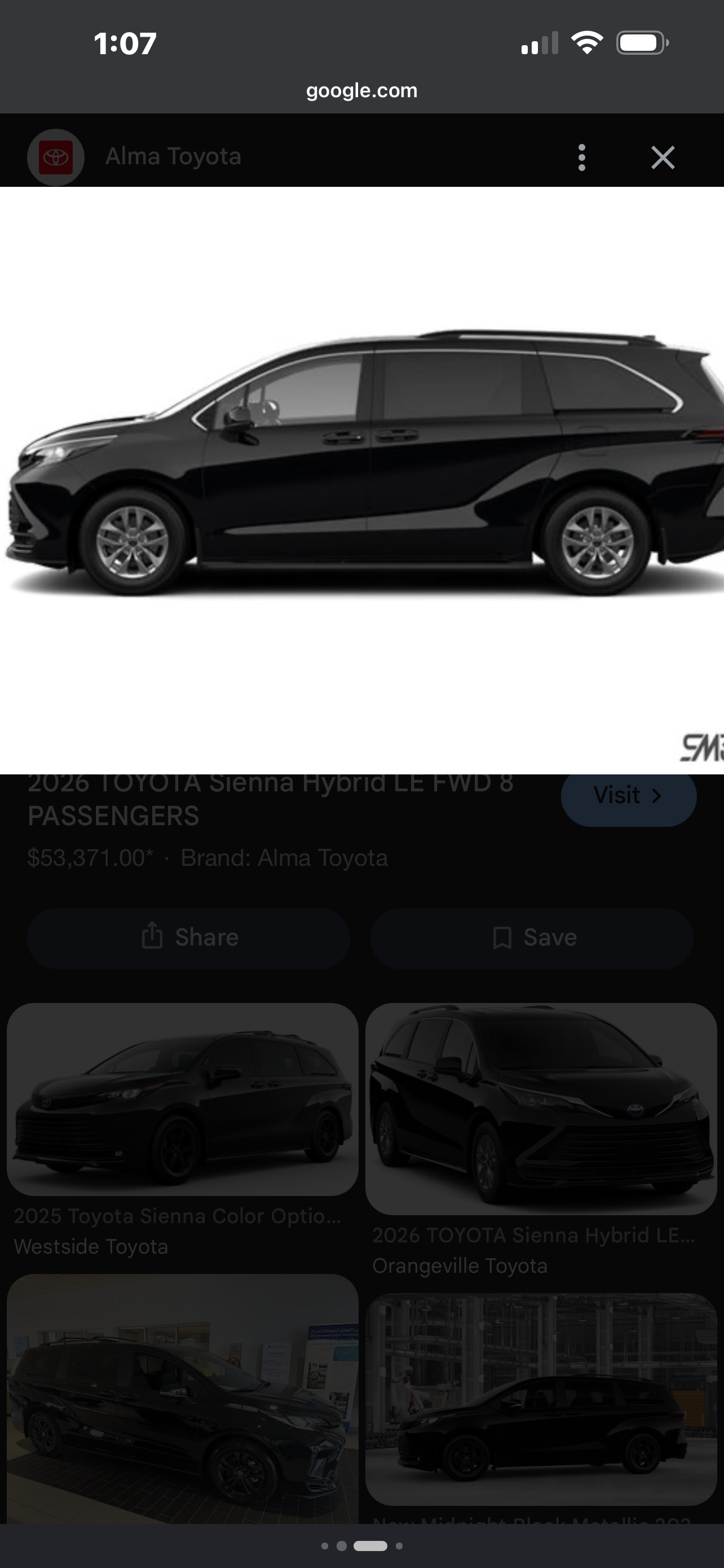 Black Lexus ES 350 executive sedan